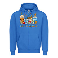 True Royal art teacher coffee cups Zipper Hoodie - Zillion Design Studio