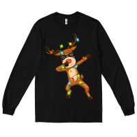 Black dabbing deer Long Sleeve Tee - Zillion Design Studio