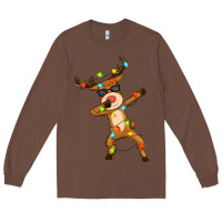 Chestnut dabbing deer Long Sleeve Tee - Zillion Design Studio