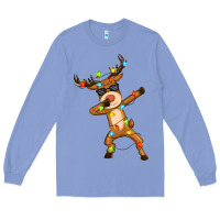Colony Blue dabbing deer Long Sleeve Tee - Zillion Design Studio