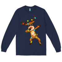 Navy dabbing deer Long Sleeve Tee - Zillion Design Studio