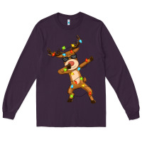 Plum dabbing deer Long Sleeve Tee - Zillion Design Studio