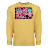 Antique Gold in october we wear pink Premium Sweatshirt - JahusDesignShop