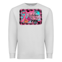Dove Grey in october we wear pink Premium Sweatshirt - JahusDesignShop