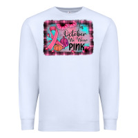 White in october we wear pink Premium Sweatshirt - JahusDesignShop