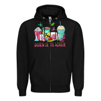 Black science teacher coffee cups Zipper Hoodie - Zillion Design Studio