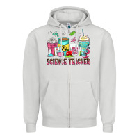 Dove Grey science teacher coffee cups Zipper Hoodie - Zillion Design Studio