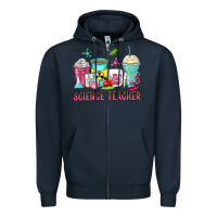 Navy science teacher coffee cups Zipper Hoodie - Zillion Design Studio