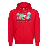 Red science teacher coffee cups Zipper Hoodie - Zillion Design Studio