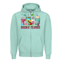 Seafoam science teacher coffee cups Zipper Hoodie - Zillion Design Studio