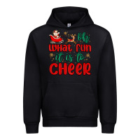 Black oh what fun it is to cheer Urban Hoodie - MaliasSmallBusiness