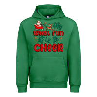 Emerald oh what fun it is to cheer Urban Hoodie - MaliasSmallBusiness