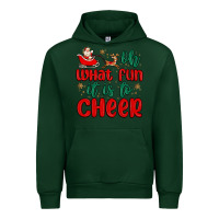 Foreset Green oh what fun it is to cheer Urban Hoodie - MaliasSmallBusiness