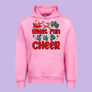Oh What Fun It Is To Cheer Urban Hoodie Designed By Maliassmallbusiness