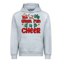 Heather Grey oh what fun it is to cheer Urban Hoodie - MaliasSmallBusiness