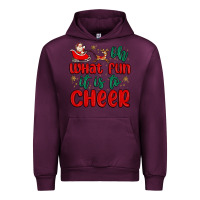 Mauve Wine oh what fun it is to cheer Urban Hoodie - MaliasSmallBusiness