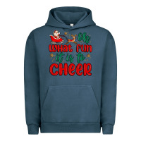 Pigment Midnight Navy oh what fun it is to cheer Urban Hoodie - MaliasSmallBusiness