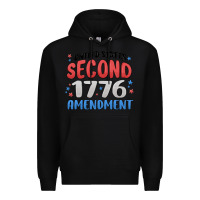 Black united states second 1776 amendment Premium Hoodie - MaliasSmallBusiness