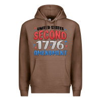 Chestnut united states second 1776 amendment Premium Hoodie - MaliasSmallBusiness