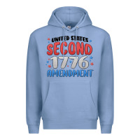 Colony Blue united states second 1776 amendment Premium Hoodie - MaliasSmallBusiness