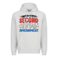 Dove Grey united states second 1776 amendment Premium Hoodie - MaliasSmallBusiness