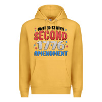Mustard united states second 1776 amendment Premium Hoodie - MaliasSmallBusiness