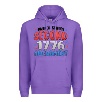 Purple united states second 1776 amendment Premium Hoodie - MaliasSmallBusiness