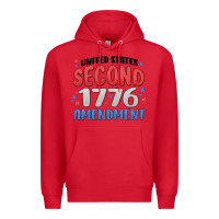 Red united states second 1776 amendment Premium Hoodie - MaliasSmallBusiness