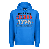 True Royal united states second 1776 amendment Premium Hoodie - MaliasSmallBusiness