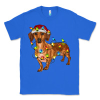 True Royal dachshund with christmas lights Classic Tee - RanaPortraitStore