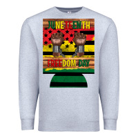 Heather Grey juneteenth freedom day 12 oz can cooler (regular) 2 Premium Sweatshirt - Artiststas