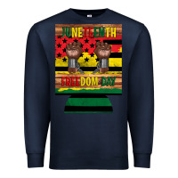 Navy juneteenth freedom day 12 oz can cooler (regular) 2 Premium Sweatshirt - Artiststas
