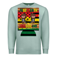 Seafoam juneteenth freedom day 12 oz can cooler (regular) 2 Premium Sweatshirt - Artiststas