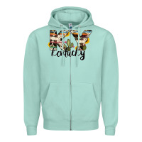 Seafoam kentucky state cowhide serape cactus Zipper Hoodie - RanaPortraitStore