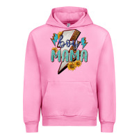 Fuchsia Pink boy mama lightning bold Urban Hoodie - NancyCooperArtShop