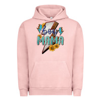 Pigment Salmon boy mama lightning bold Urban Hoodie - NancyCooperArtShop