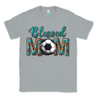 Heather Grey western blessed mom with soccer Classic Tee - texasbilliewilder