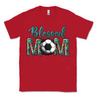Red western blessed mom with soccer Classic Tee - texasbilliewilder