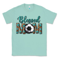 Seafoam western blessed mom with soccer Classic Tee - texasbilliewilder