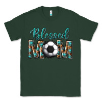 Sports Green western blessed mom with soccer Classic Tee - texasbilliewilder