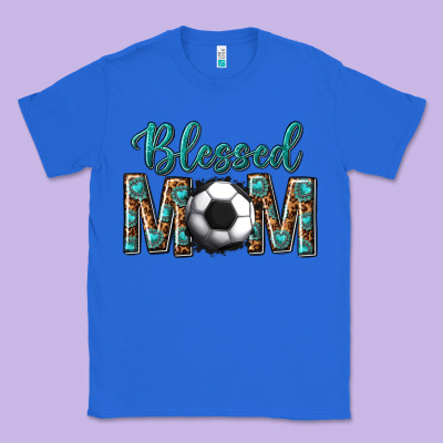 Western Blessed Mom With Soccer Classic Tee Designed By Texasbilliewilder