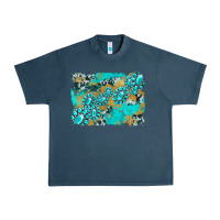 Midnight Navy gemstone cowhide glitter background Urban Heavy Tee - Artiststas