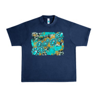 Navy gemstone cowhide glitter background Urban Heavy Tee - Artiststas