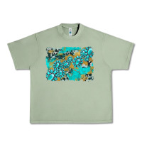 Oil Green gemstone cowhide glitter background Urban Heavy Tee - Artiststas