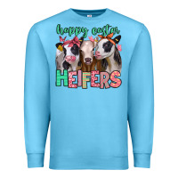Ocean Blue happy easter heifers Premium Sweatshirt - Jasminsmagicworld