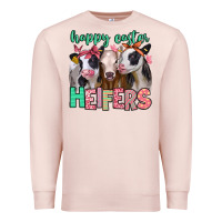 Pale Pink happy easter heifers Premium Sweatshirt - Jasminsmagicworld