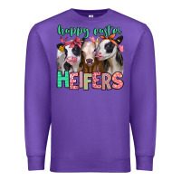 Purple happy easter heifers Premium Sweatshirt - Jasminsmagicworld