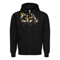 Black georgia state cowhide serape cactus Zipper Hoodie - RanaPortraitStore