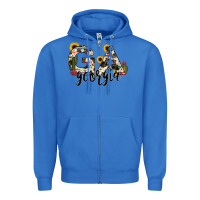 True Royal georgia state cowhide serape cactus Zipper Hoodie - RanaPortraitStore
