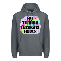Rock my tummy freaking hurts Premium Hoodie - MaliasSmallBusiness
